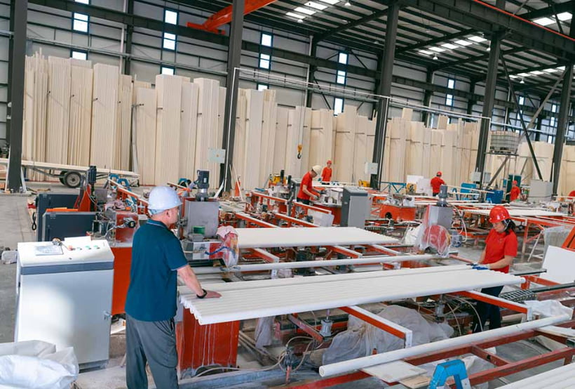 Alumina grinding ball production